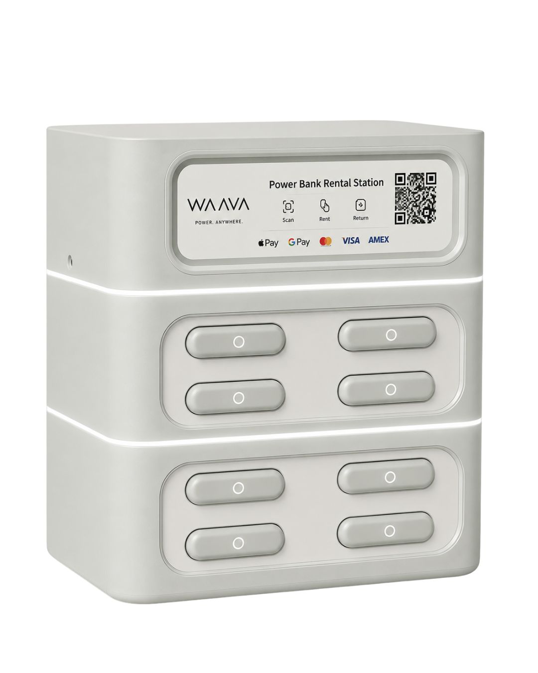 WAAVA Ripple 8 — 8-bank countertop station