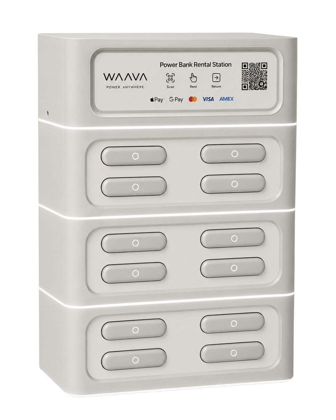 WAAVA Ripple 12 — 12-bank countertop station