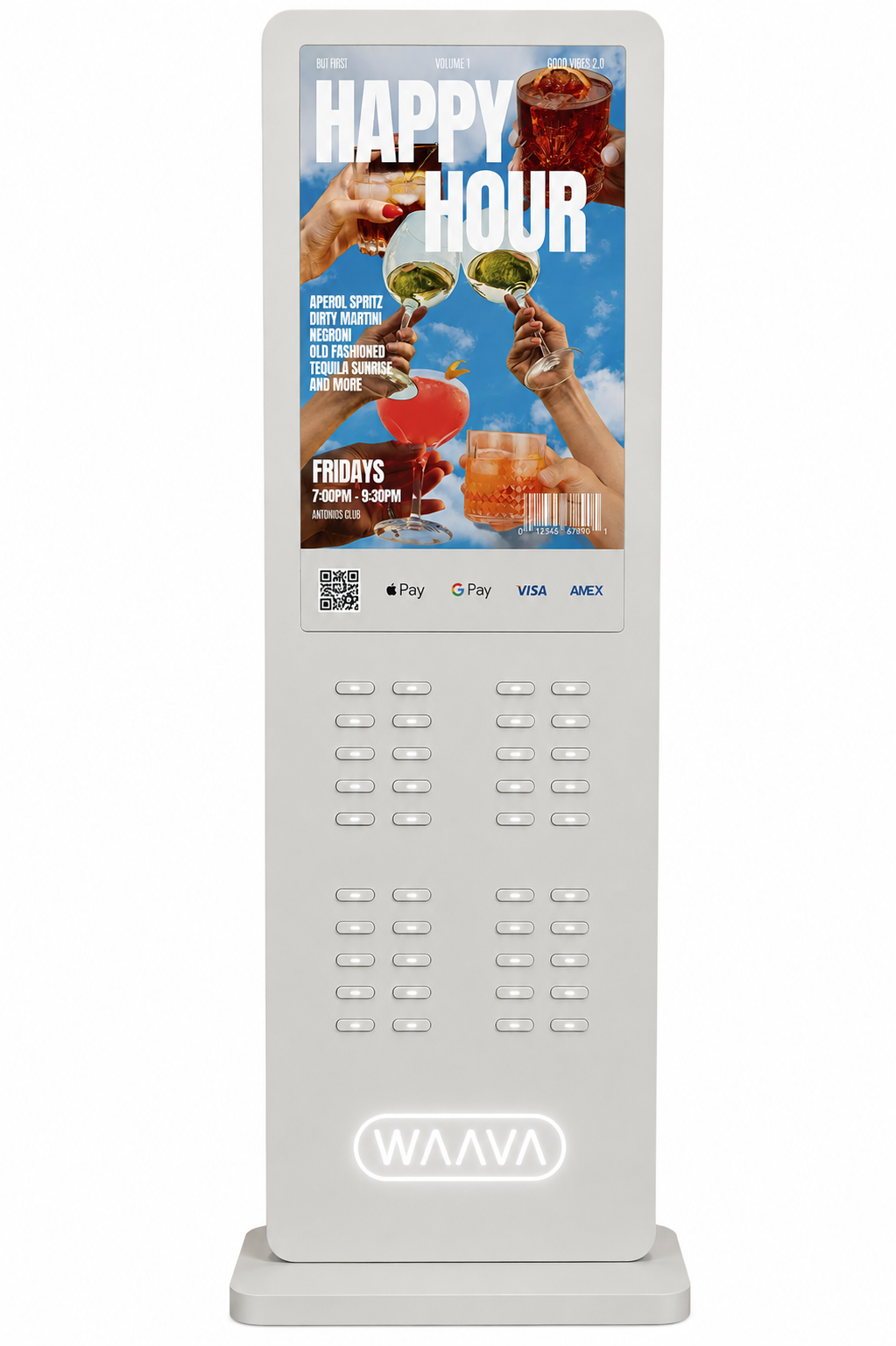 WAAVA Surge — Large-format station with digital screen